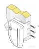 Замок дополнительный Fiamma Safe Door, Г-образный, белый